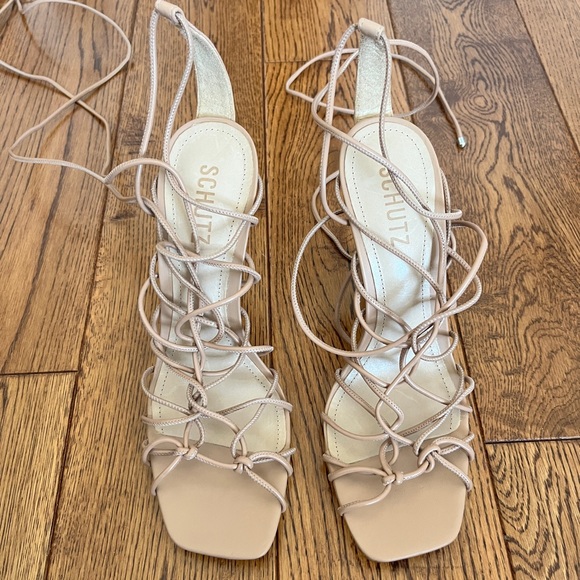 SCHUTZ Heyde Lace Up Heels - Picture 3 of 5
